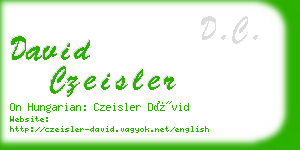 david czeisler business card